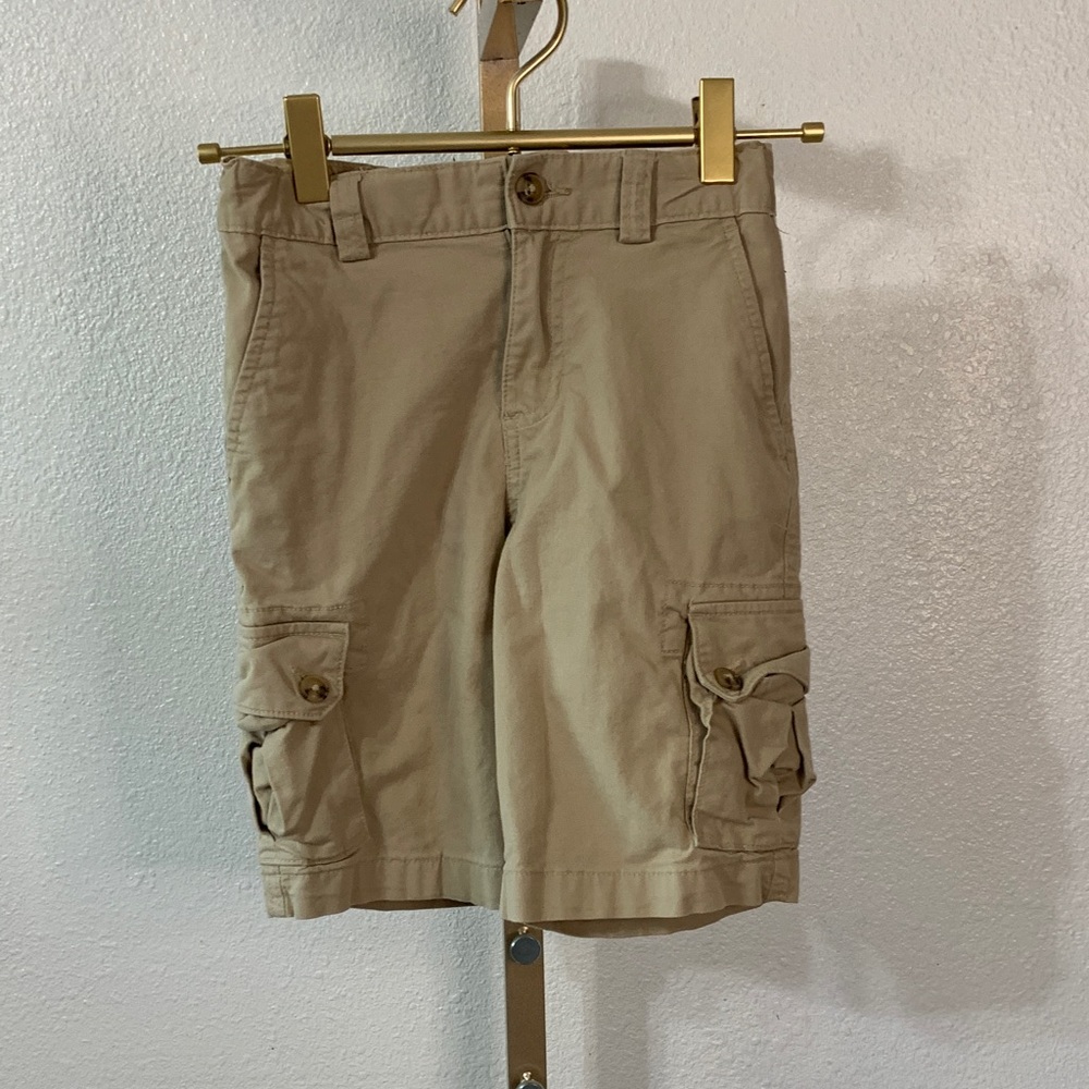 Men's Khaki Cargo Shorts - Classic Utility Style